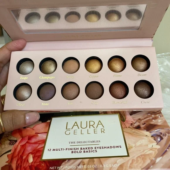 Laura Geller The Delectables 12 Multi Finish Baked Eyeshadows Bold Basics - Picture 1 of 6